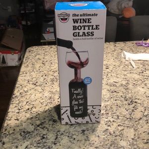 Wine bottle glass